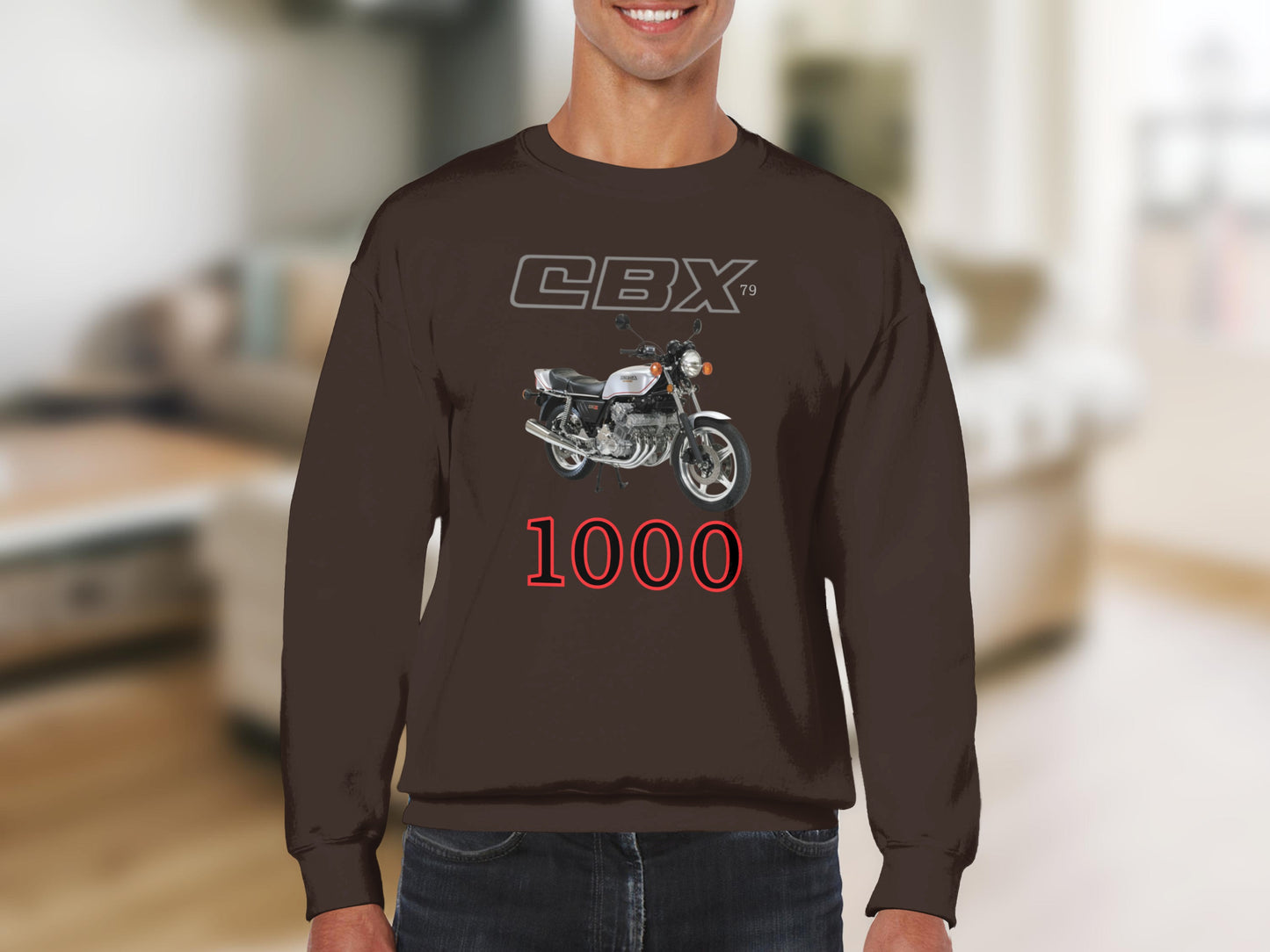 CBX79 1000 Sweatshirt with Motorcycle Design