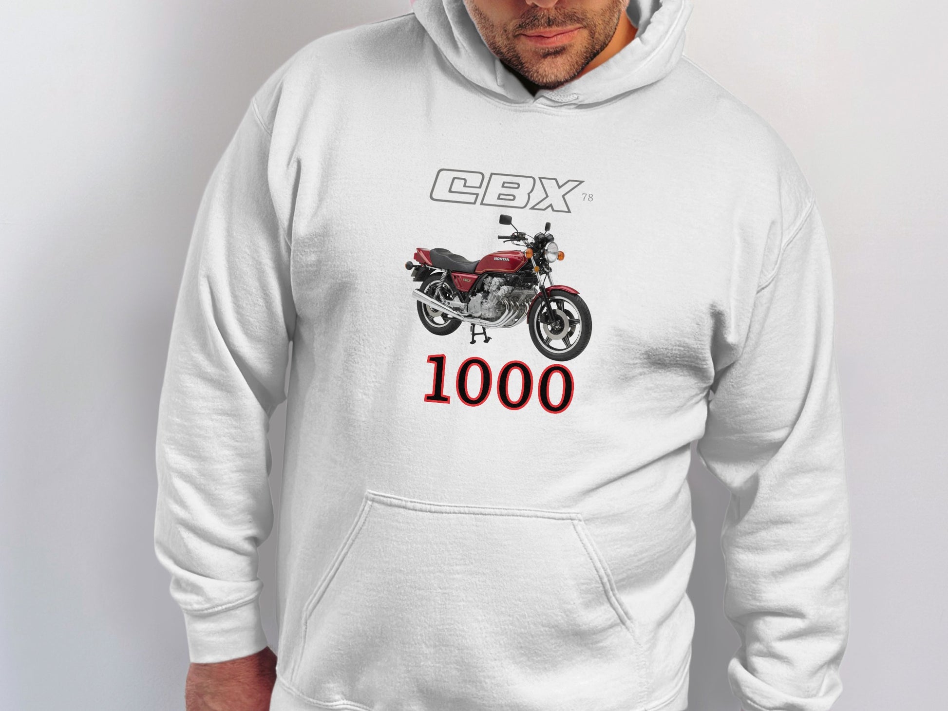Classic CBX 78 Motorcycle Graphic Hoodie