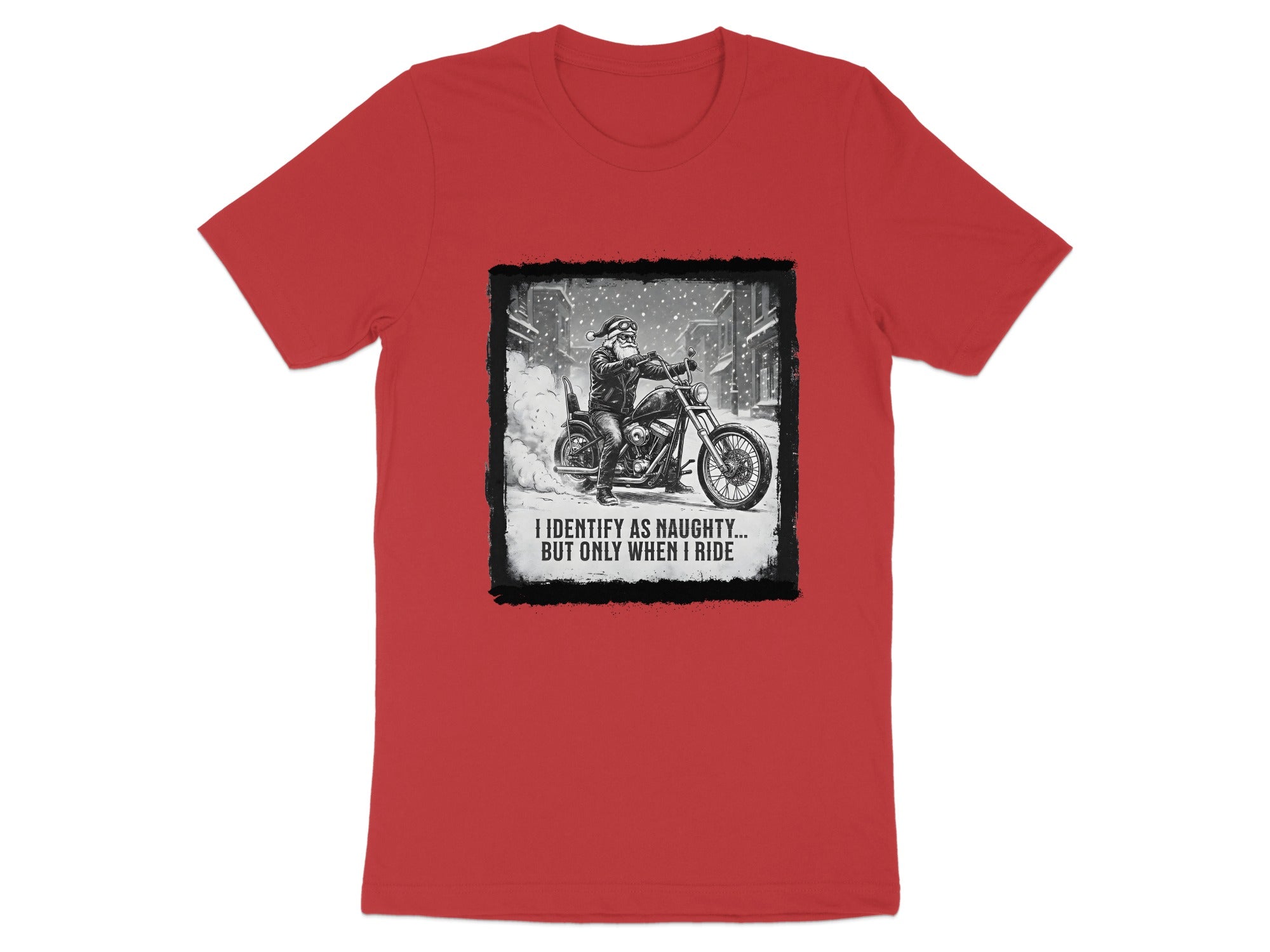 I Identify As Naughty But Only When I Ride T-shirt
