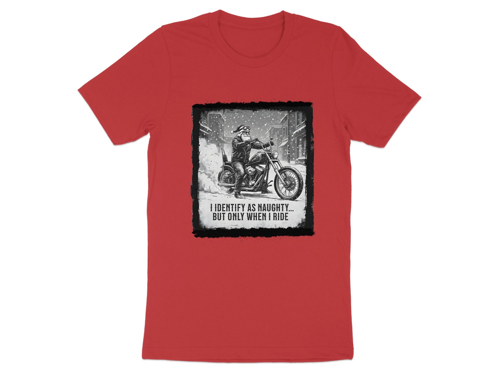 I Identify As Naughty But Only When I Ride T-shirt