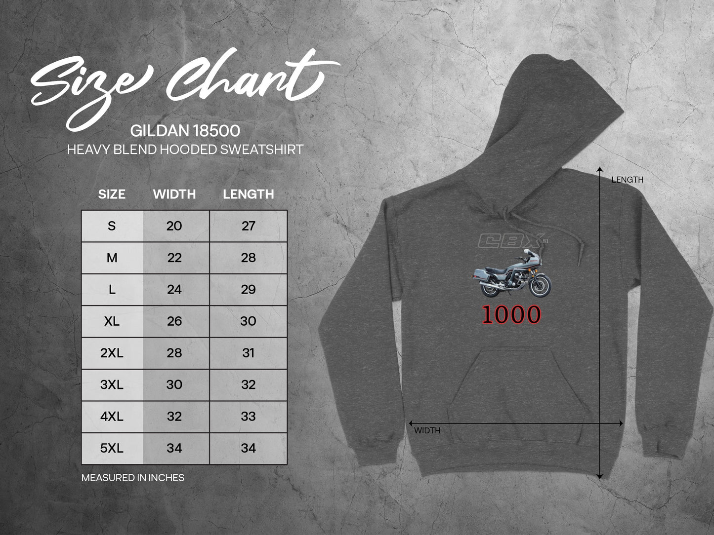 Motorcycle Graphic Grey Hooded Sweatshirt product